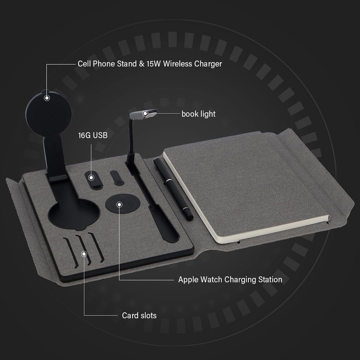 Unaklo's Smart Desk Organizer