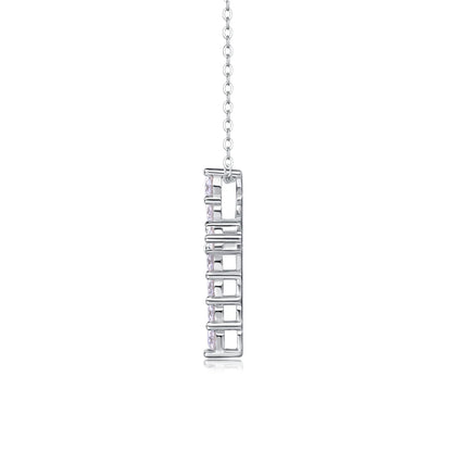 VVS1 Clarity 925 Silver Cross -  Lab Created & GRA Certified